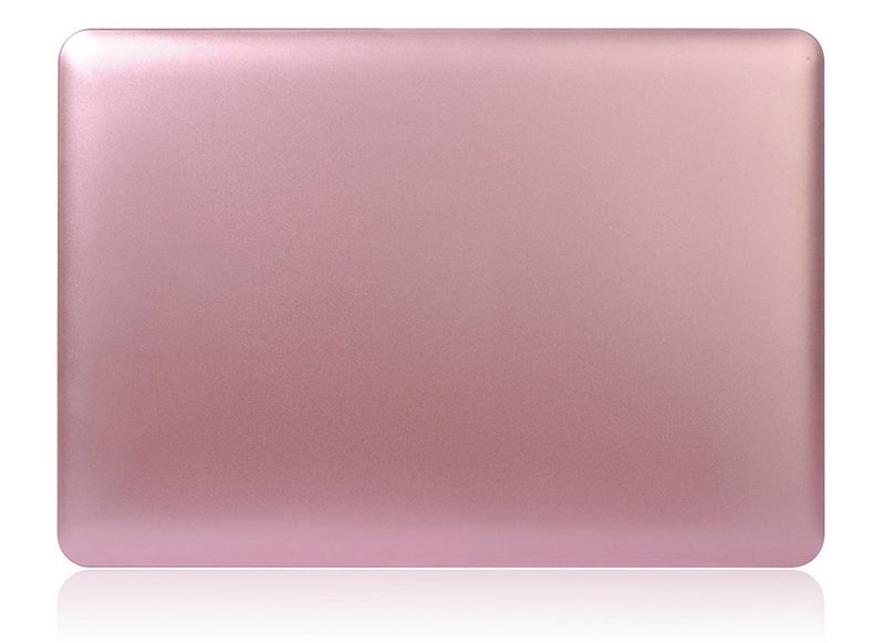 UESWILL Luxury Gold Metallic Coated Matte Hard Shell Case Cover Compatible with MacBook 12 inch with Retina Display (Model: A1534) + Microfibre Cleaning Cloth, Rose Gold - Image 4